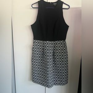 Black and white lucky brand dress